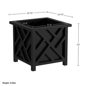Pure Garden black exterior complements outdoor decor in any season
