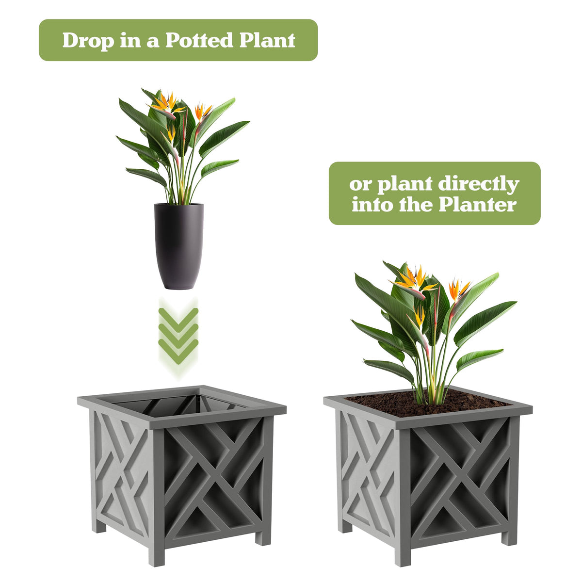 Pure Garden tool-free assembly makes setup quick and hassle-free for outdoor spaces.