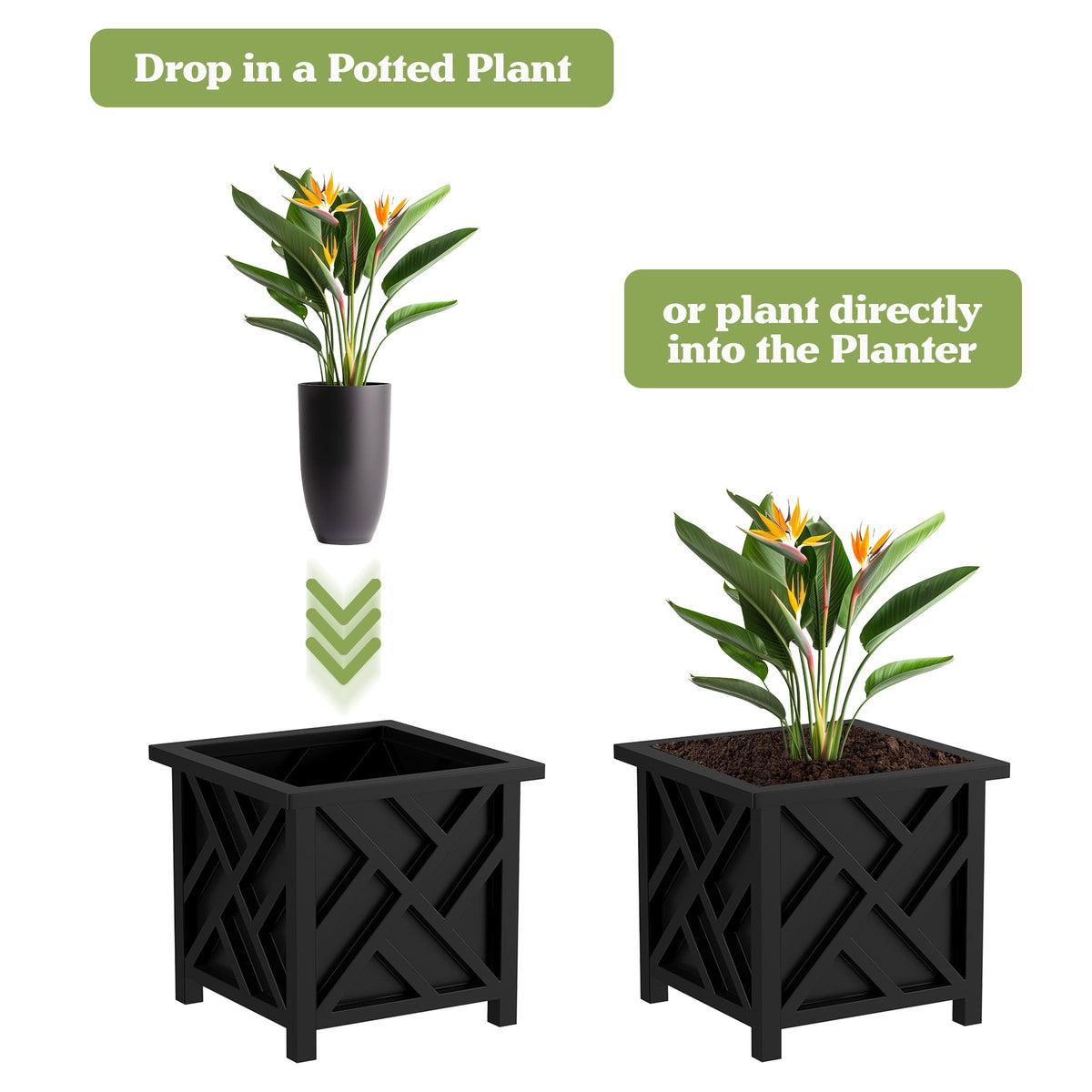 Pure Garden tool-free snap-together design for quick setup
