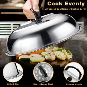 PureChef griddle chopper and knife with sheath for safe storage and slicing
