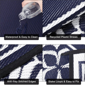 PureCozy waterproof mat cleans by hose-down and dries quickly.