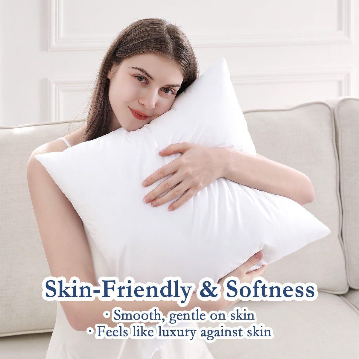 puredown outdoor pillow insert cross-section reveals cloud-like interior for comfort