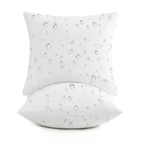 puredown outdoor pillow insert with waterproof fabric for all-weather use