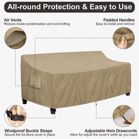 PureFit seam tape design prevents leaks at the seams on the camel cover