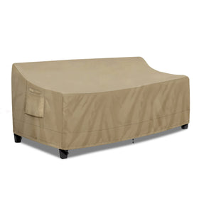 PureFit outdoor couch cover camel with 78W x 35D x 35H protects your sofa from rain and sun