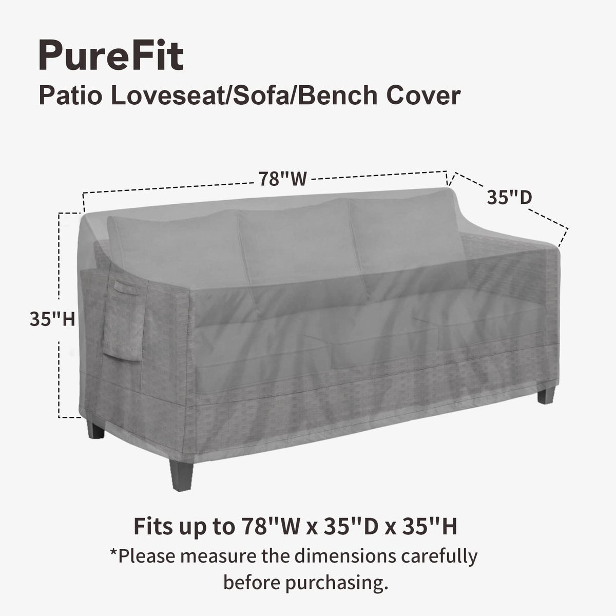 PureFit UV-resistant fabric helps maintain color on outdoor furniture