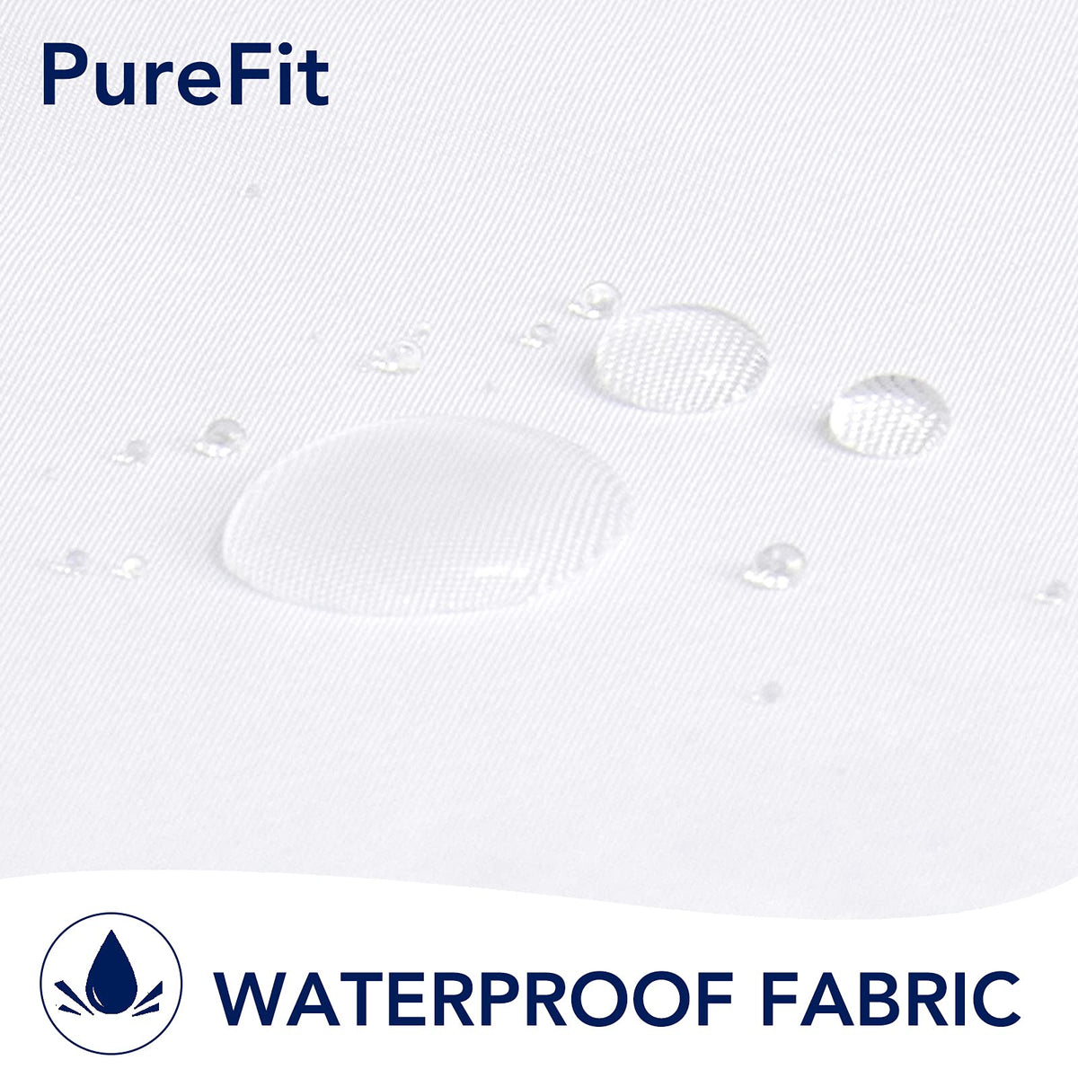 PureFit outdoor curtain with rust-proof grommets ensures durable, easy installation.