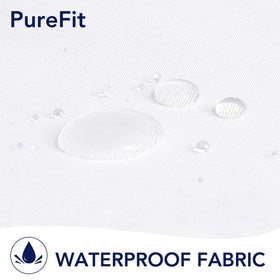 PureFit outdoor curtain with rust-proof grommets ensures durable, easy installation.