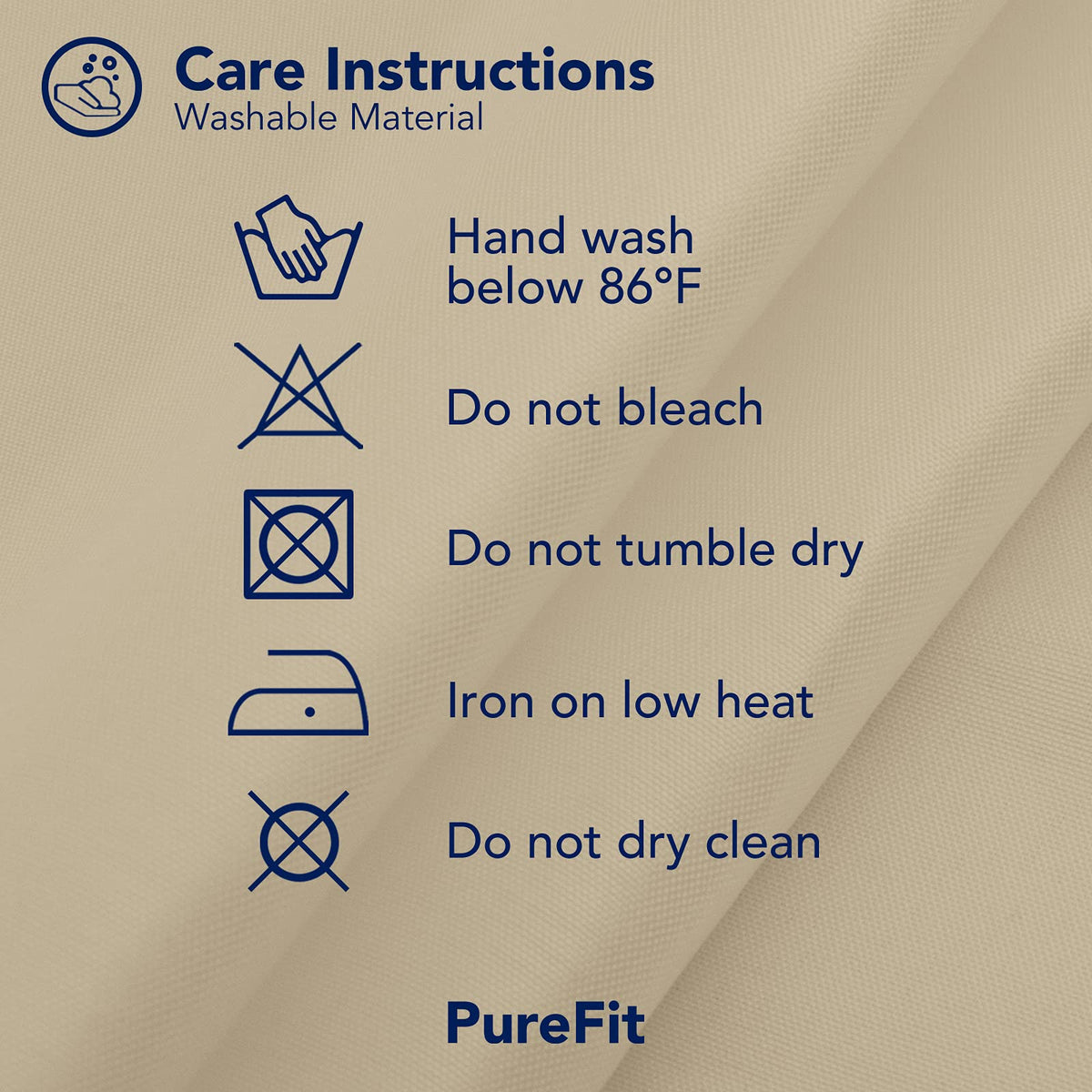 PureFit curtains are machine washable and color-fast for simple care.