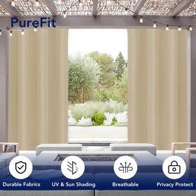 PureFit gazebo curtains remain weatherproof, preserving view while easing wind penetration.