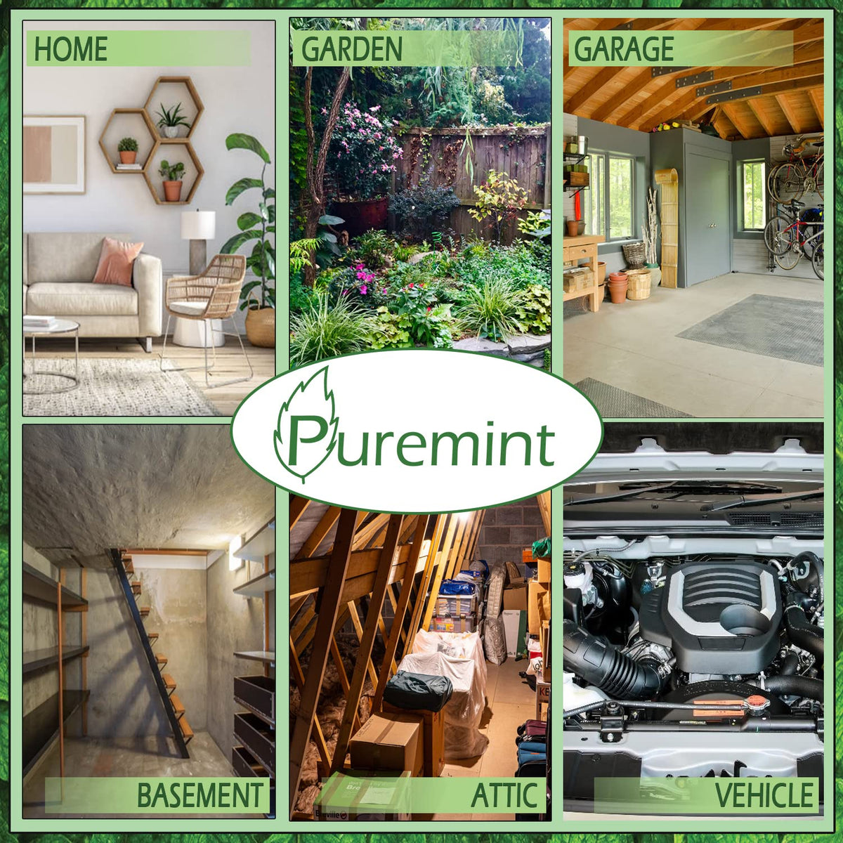 Puremint outdoor yard-use spray for patios and garden areas