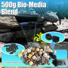 PurifyLogix durable filtration material resists wear for long-lasting pond efficiency.