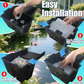 PurifyLogix pond water clear scene demonstrates healthier water with improved clarity.