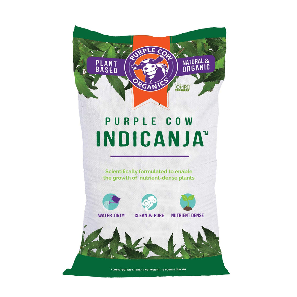 Purple Cow IndiCanja 1 cu ft bag: living soil for thriving indoor/outdoor grows