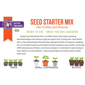 Purple Cow Organics Seed Starting-Trays setup demonstrates versatile use