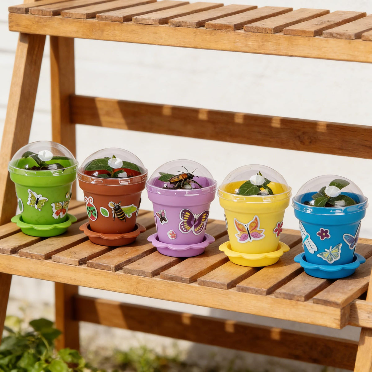 Purple Star 1N 3D foam stickers for easy DIY pot decoration