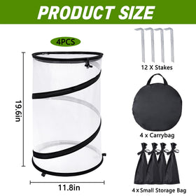 PURPLE STAR 1N garden net cage protects crops from insects while preserving airflow