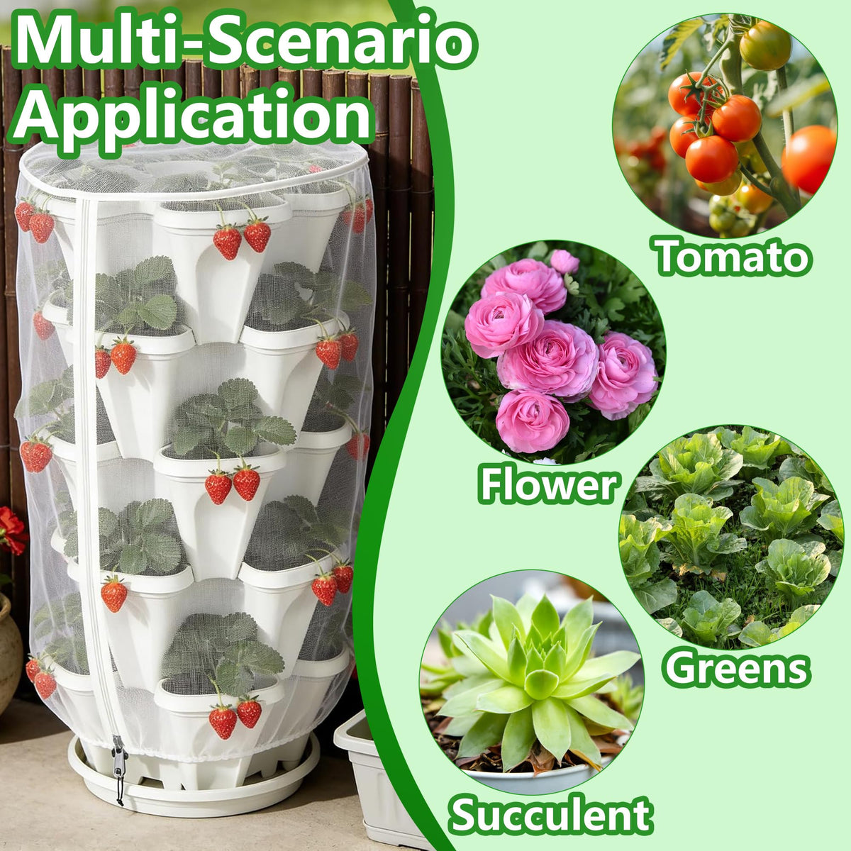 Purple Star 1N indoor outdoor garden use for strawberry, herbs, and more