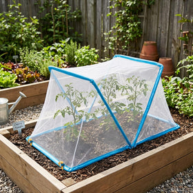 PURPLE STAR 1N versatile garden net is suitable for indoor and outdoor raised beds.