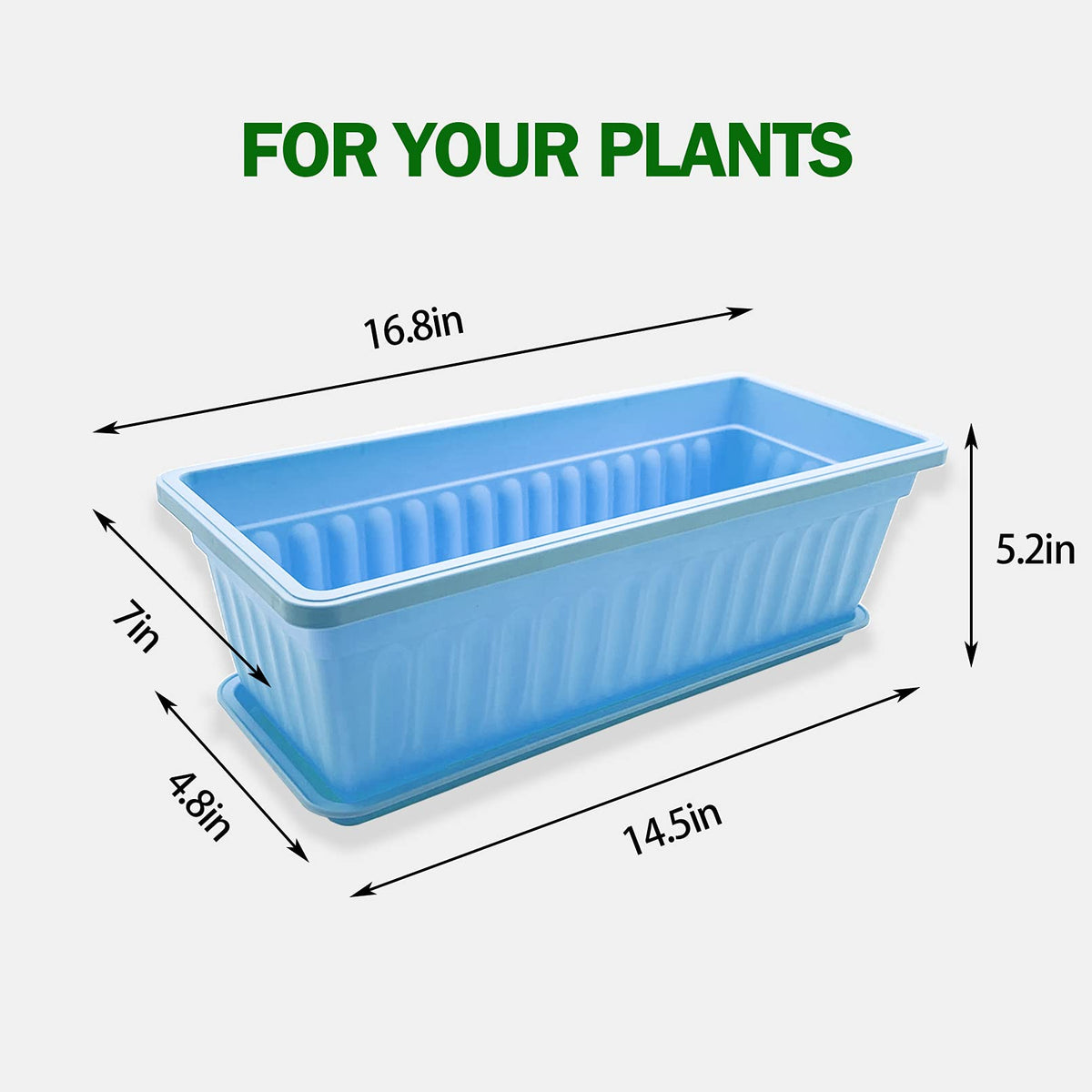 PURPLE STAR 1N planter tray design enables easy movement and clean surfaces.