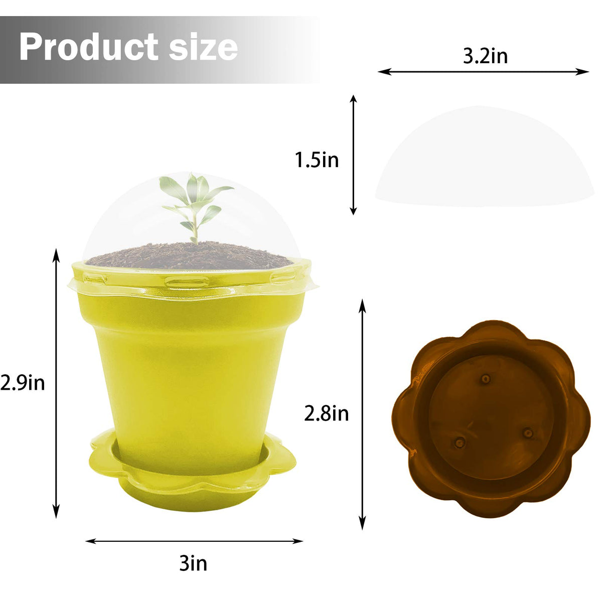 Purple Star 1N sturdy tray prevents spills on work surfaces