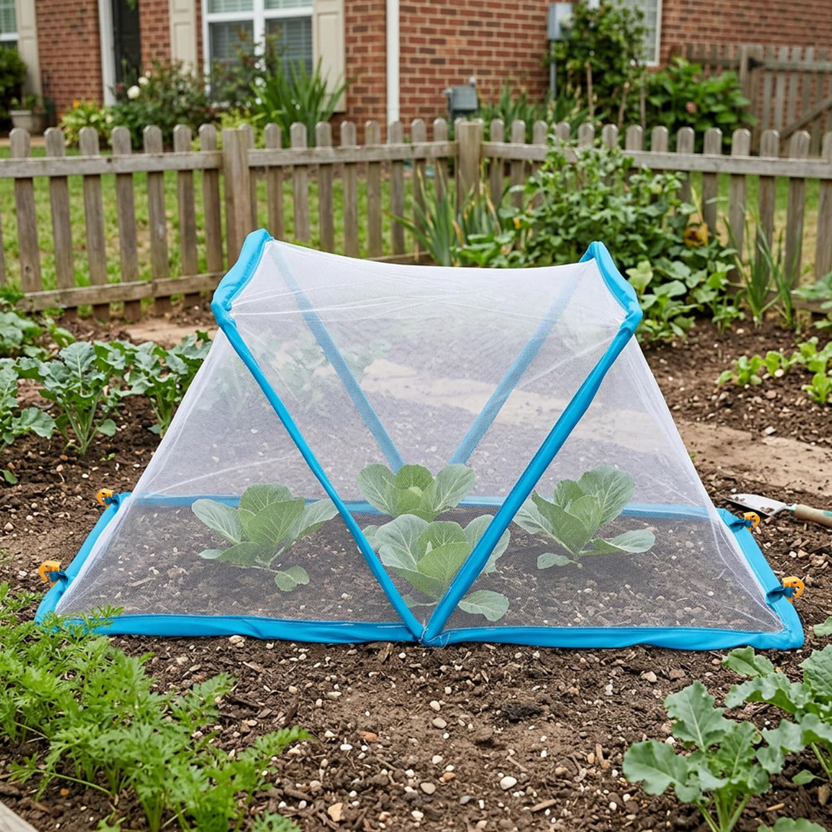 PURPLE STAR 1N protective mesh guards vegetables, fruits, and flowers from pests.