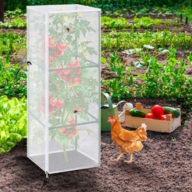 Purple Star 1N square tomato cage compatibility with netting