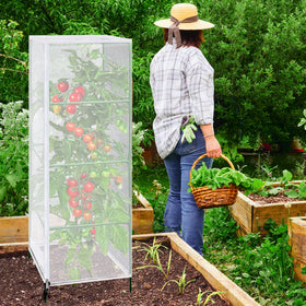 Purple Star 1N three-pack garden netting set for multiple plants