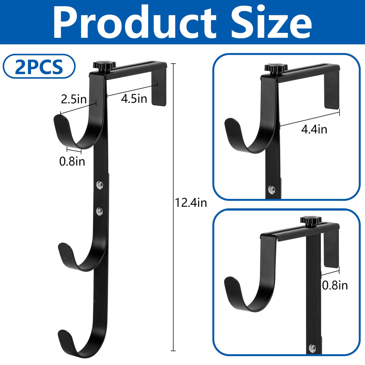 Purple Star adjustable fence hook adapts to different fence thicknesses for a secure fit
