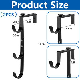 Purple Star adjustable fence hook adapts to different fence thicknesses for a secure fit