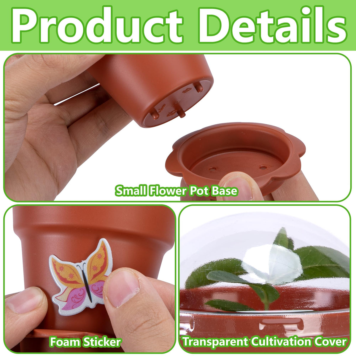 Purple Star 1N detachable pot trays keep desks clean during plant care
