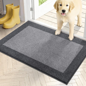 PURRUGS dirt-trapping door mat catches mud at the doorway and keeps floors cleaner.