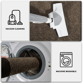 Purrrugs Dirt Trapping Door Mat easy cleaning with machine wash cold.