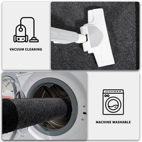 PURRUGS machine-washable door mat easy cleaning after messes.