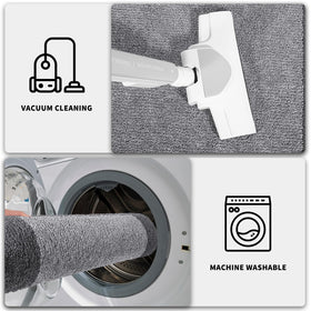PURRUGS machine-washable mat for quick, convenient cleaning.