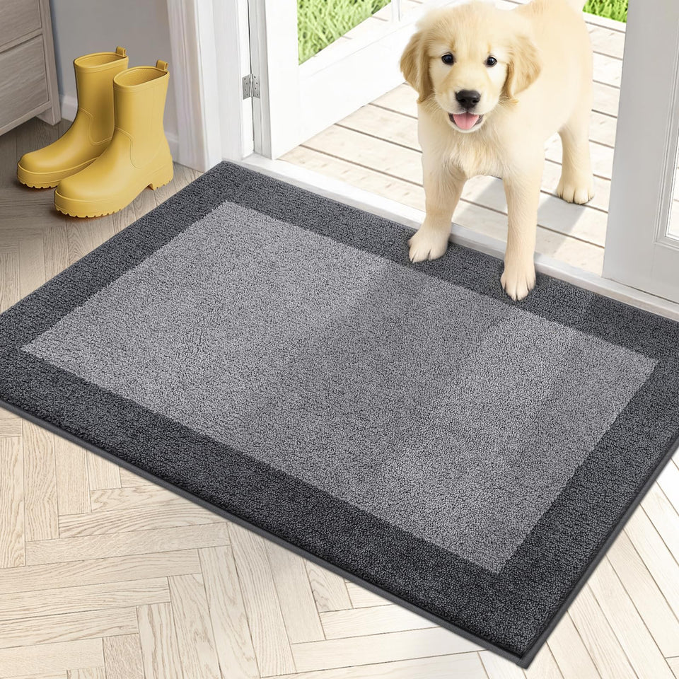 Purrugs dirt trapping door mat 24x36 captures dirt at the entry to keep floors cleaner.
