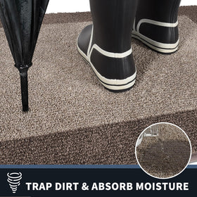 PURRUGS dirt-trapping mat close-up fibers illustrate absorbent microfiber