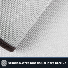 PURRUGS dirt trapping door mat grayish brown entry tone blends with decor.