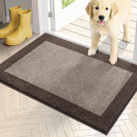 PURRUGS dirt-trapping doormat front view shows absorbent fibers for cleaner entry.