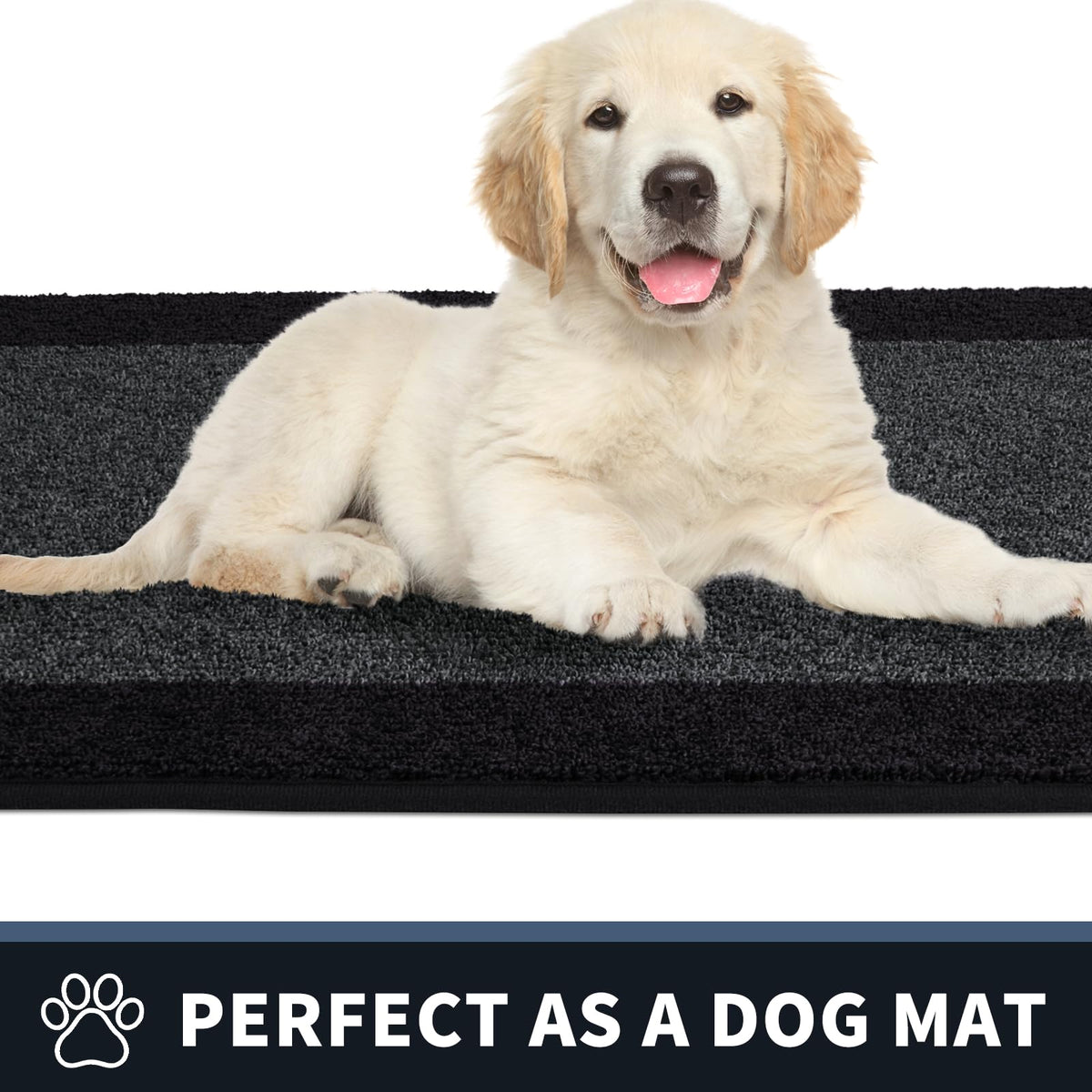 PURRUGS Washable entry mat is easy to deep-clean in cold cycles.