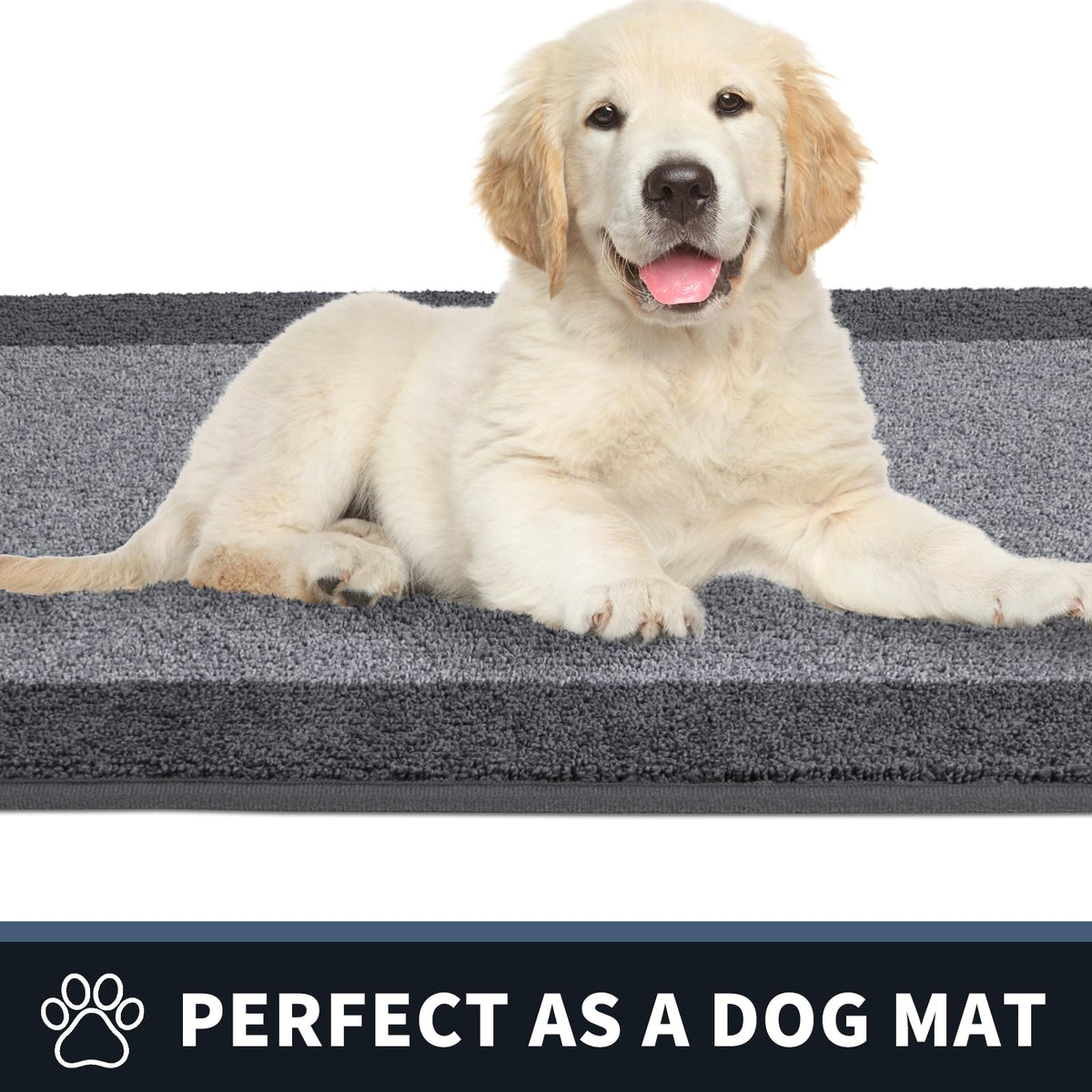 Purrugs washable entry mat machine washable for easy maintenance after muddy shoes.