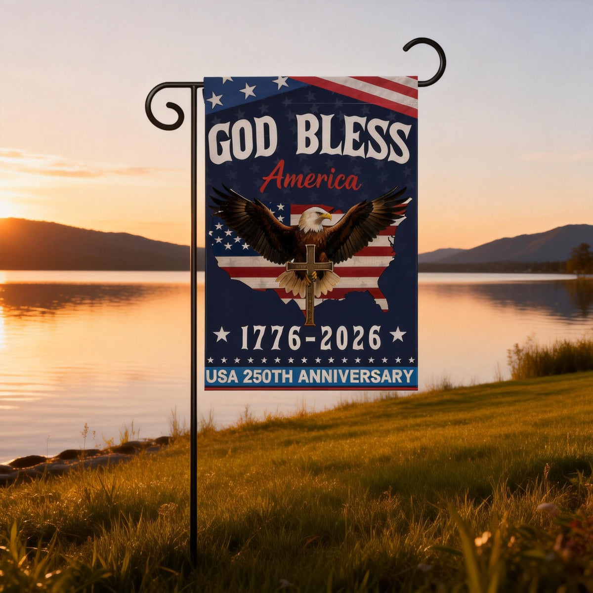 Pusfyeoh patriotic backyard backdrop for community gatherings.