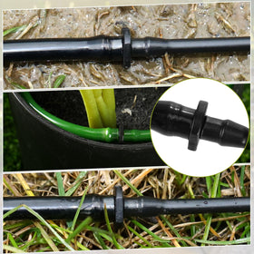 Pushglossy barb design prevents slippage under pressure for efficient water flow