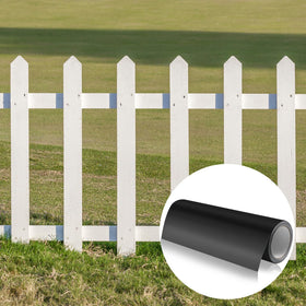 Pushglossy easy-install wrap enabling quick fence maintenance