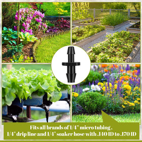 Pushglossy garden irrigation setup in pots and beds for balanced moisture