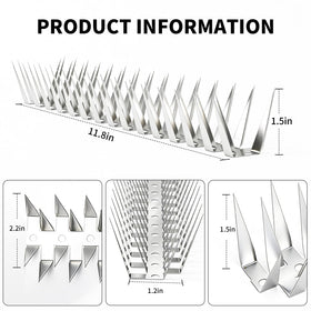 Puthpy 60-spike strip provides wide coverage for windowsills and ledges.