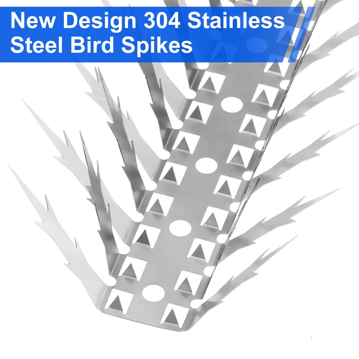 Puthpy Bird Spikes on Fence secure placement deters perching on railing and ledges.
