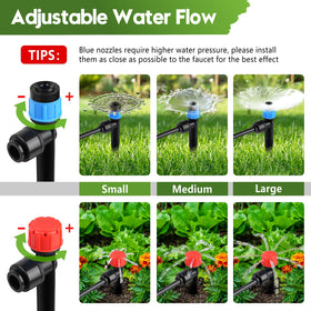 PUUKU drip emitter vortex for adjustable water flow