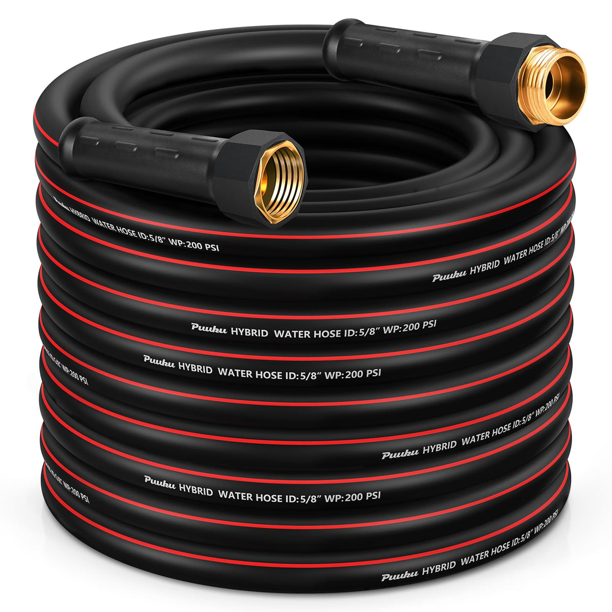 PUUKU garden hose 75ft full-length coverage for expansive yards and easy reach