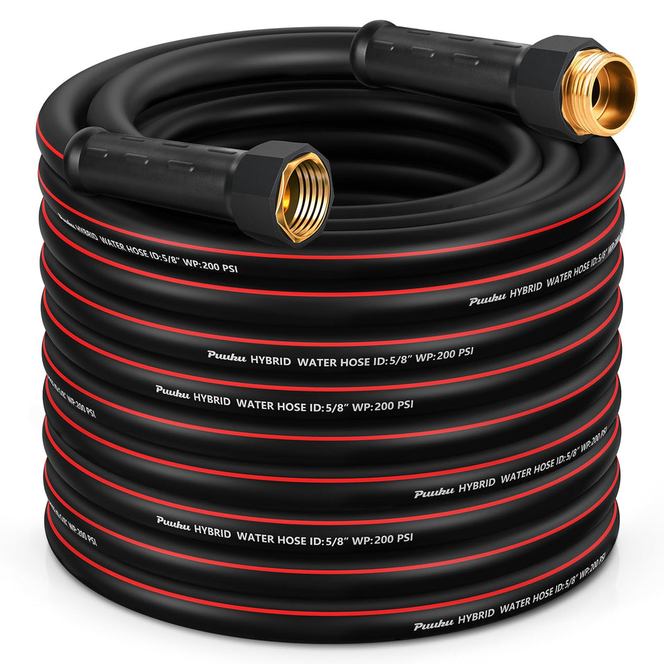 PUUKU garden hose 75ft full-length coverage for expansive yards and easy reach